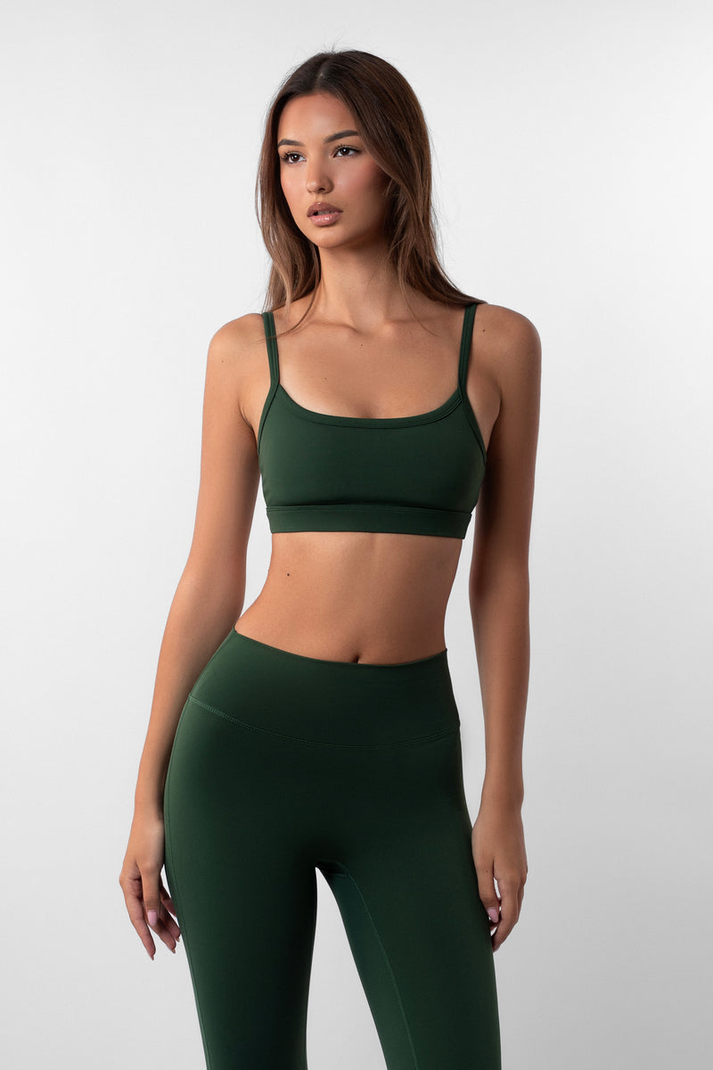 Micro Bra - Pine Green