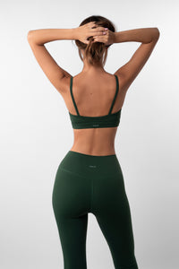 Flare Leggings - Pine Green