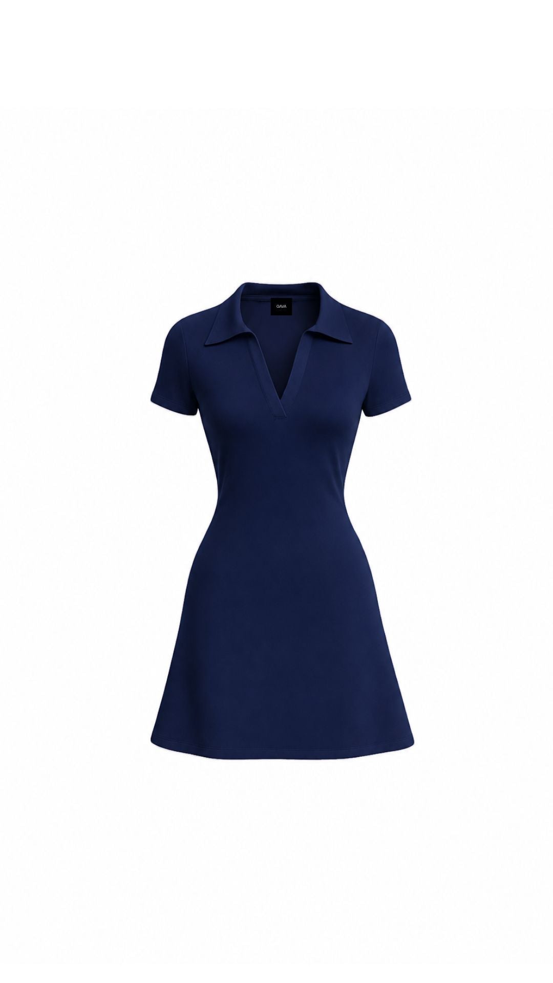 Knit Polo Mini Dress