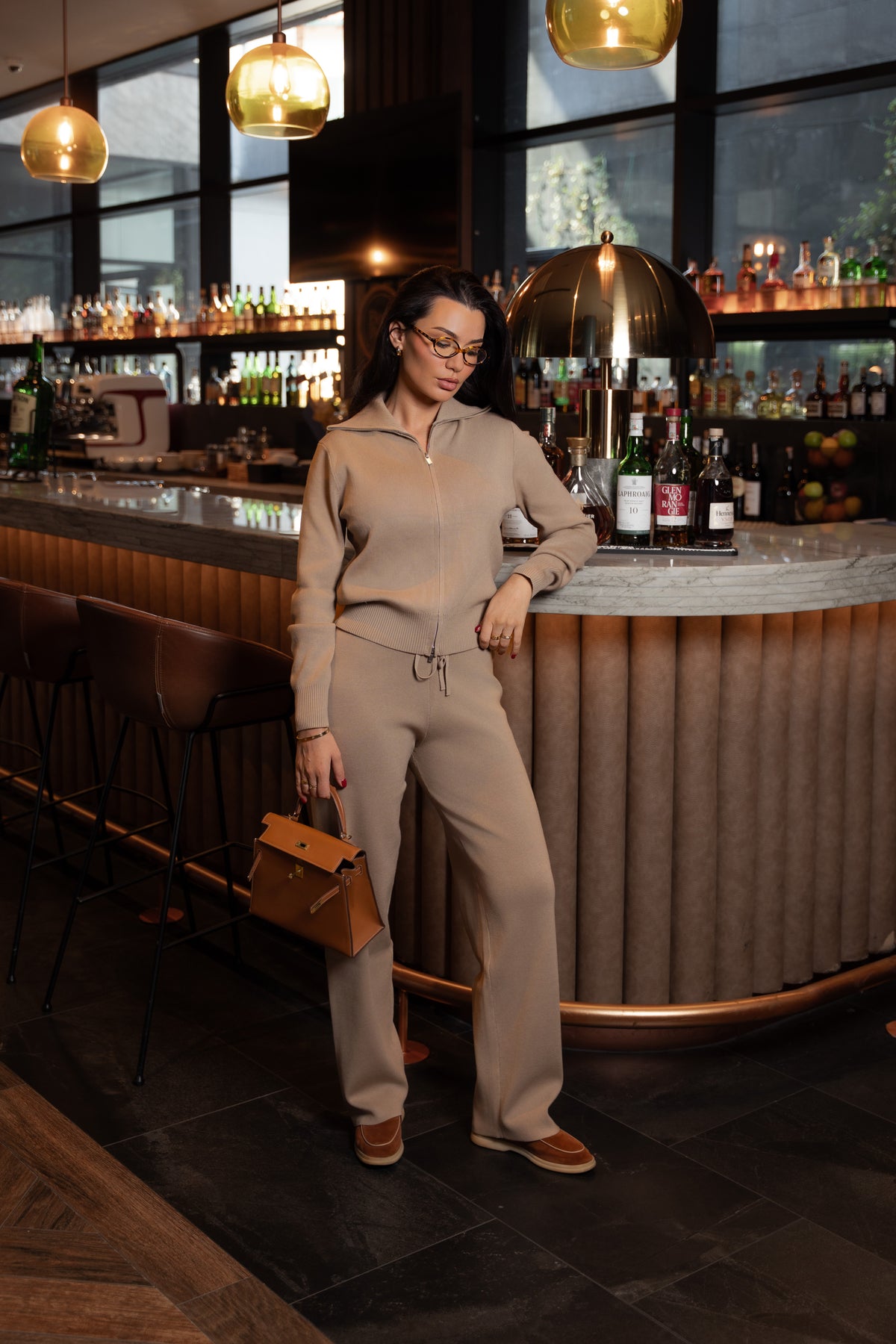 Full Zip Knit Top