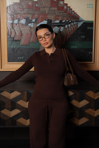 Polo Knit Top