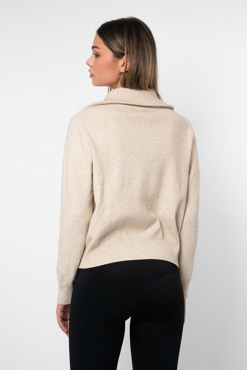 Knit Zip Up Sweater