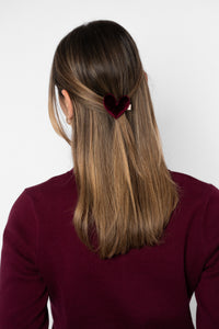 Heart Quarter Zip Knit Top