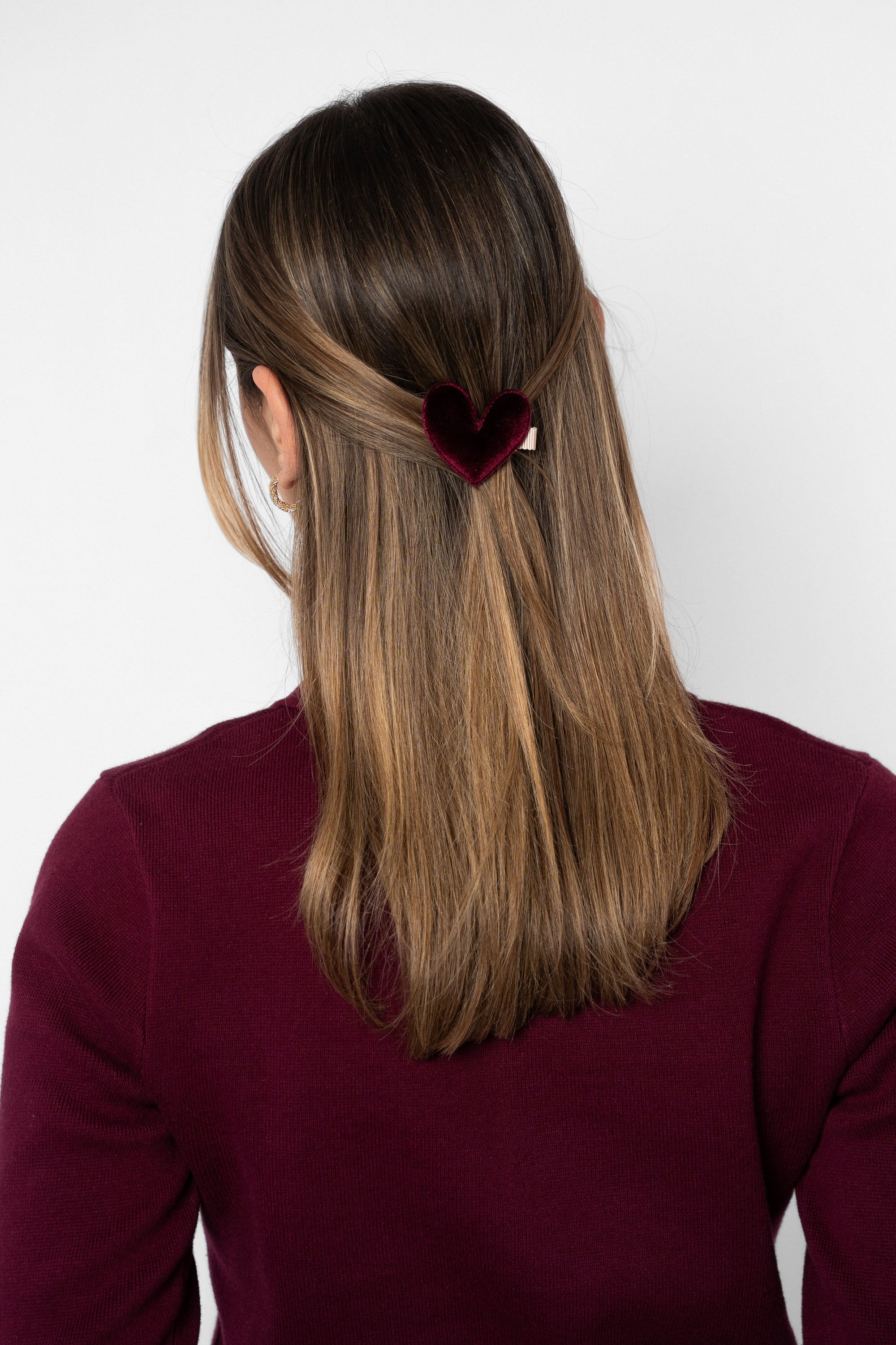 Heart Quarter Zip Knit Top