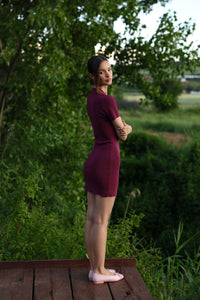 Knit Polo Mini Dress