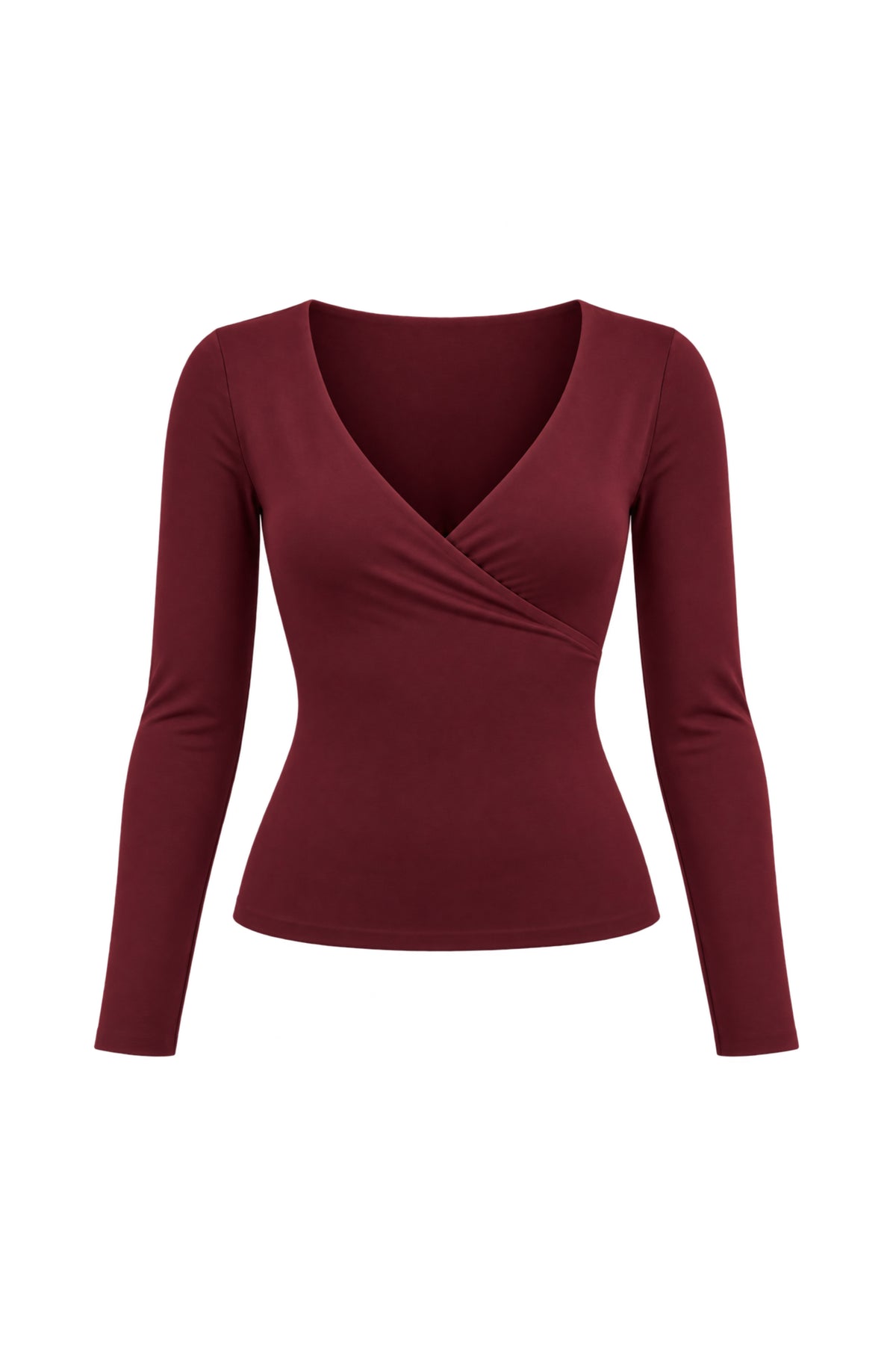 V-Neck Long Sleeve Top